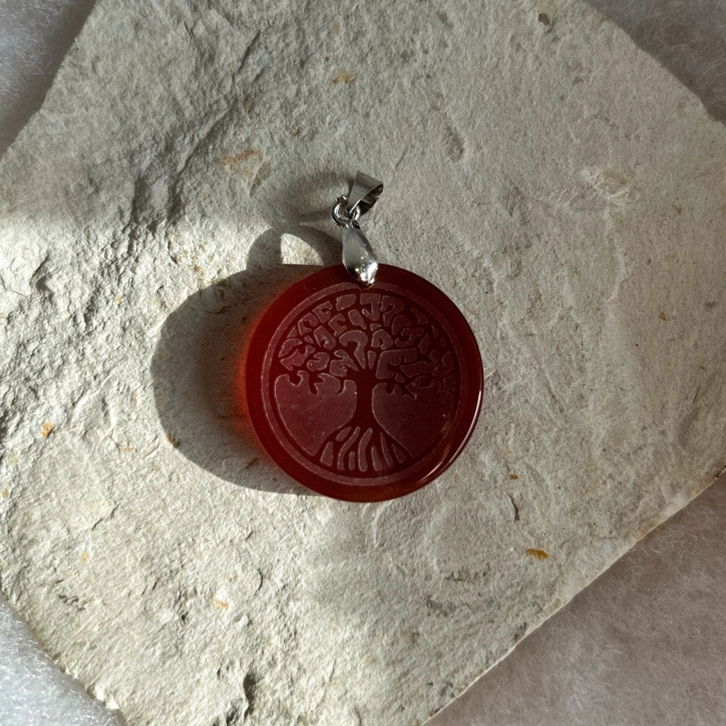 pendente in pietra + albero della vita